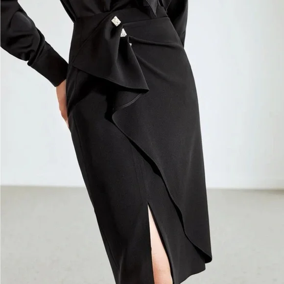 MOTF PREMIUM GATHERED RUFFLE SKIRT - Picture 3 of 7